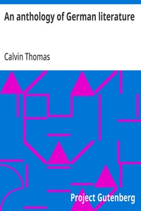 Cover of An anthology of German literature