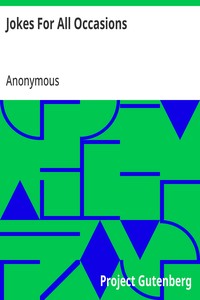 Cover of Jokes For All Occasions Selected and Edited by One of America's Foremost Public Speakers