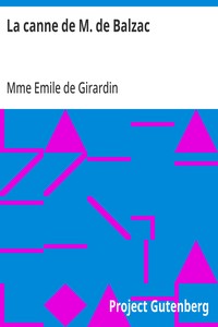 Cover of La canne de M. de Balzac