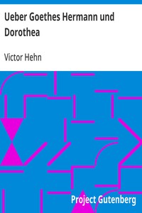 Cover of Ueber Goethes Hermann und Dorothea