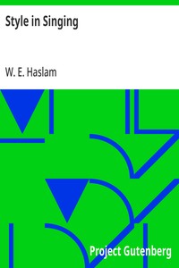 Cover of Style in Singing