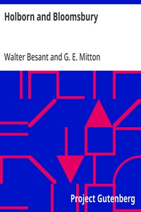 Cover of Holborn and Bloomsbury
