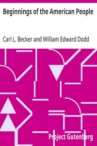 Cover of Beginnings of the American People