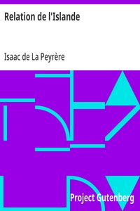 Cover of Relation de l'Islande