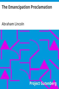 Cover of The Emancipation Proclamation