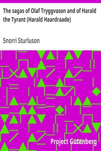 Cover of The sagas of Olaf Tryggvason and of Harald the Tyrant (Harald Haardraade)