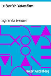 Cover of Leiðarvísir í ástamálum I. Karlmenn