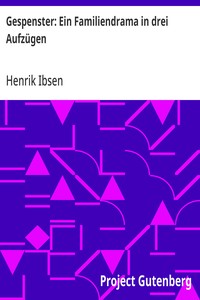 Cover of Gespenster: Ein Familiendrama in drei Aufzügen