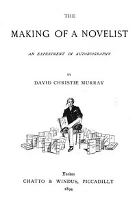 Cover of The Making Of A Novelist An Experiment In Autobiography
