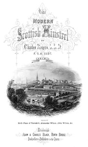 Cover of The Modern Scottish Minstrel, Volume 6. The Songs of Scotland of the Past Half Century