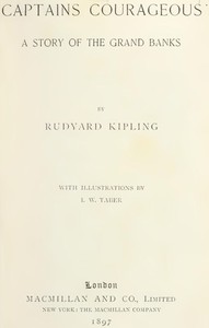 Cover of "Captains Courageous": A Story of the Grand Banks