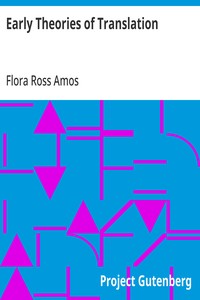 Cover of Early Theories of Translation