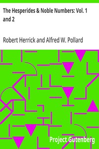 Cover of The Hesperides & Noble Numbers: Vol. 1 and 2