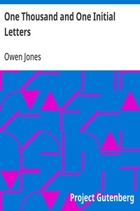 Cover of One Thousand and One Initial Letters
