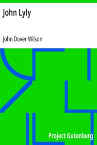 Cover of John Lyly