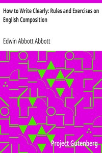 Cover of How to Write Clearly: Rules and Exercises on English Composition
