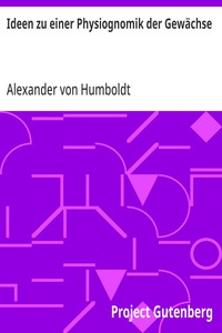 Cover of Ideen zu einer Physiognomik der Gewächse