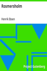 Cover of Rosmersholm