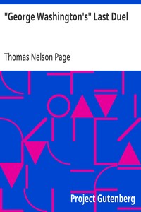 Cover of "George Washington's" Last Duel 1891