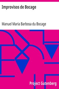 Cover of Improvisos de Bocage Na Sua Mui Perigosa Enfermidade Dedicados a Seus Bons Amigos