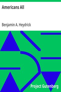 Cover of Americans All Stories of American Life of To-Day