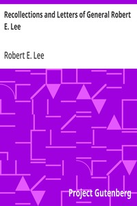 Cover of Recollections and Letters of General Robert E. Lee