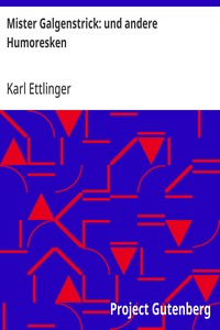 Cover of Mister Galgenstrick: und andere Humoresken
