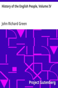 Cover of History of the English People, Volume IV