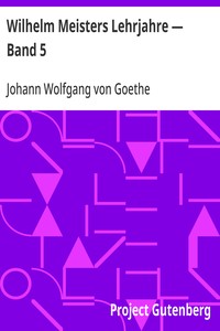 Cover of Wilhelm Meisters Lehrjahre — Band 5