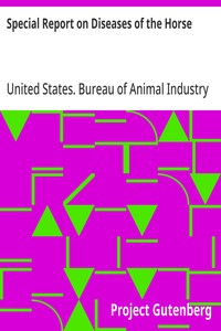 Cover of Special Report on Diseases of the Horse