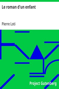 Cover of Le roman d'un enfant