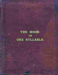 Cover of The book of one syllable