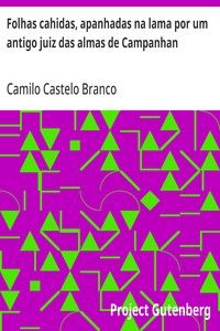 Cover of Folhas cahidas, apanhadas na lama por um antigo juiz das almas de Campanhan