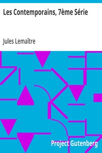 Cover of Les Contemporains, 7ème Série Études et Portraits Littéraires