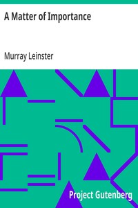 Cover of A Matter of Importance