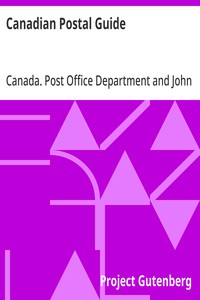 Cover of Canadian Postal Guide