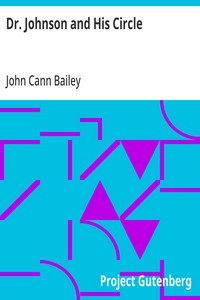 Cover of Dr. Johnson and His Circle
