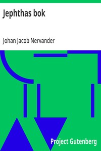Cover of Jephthas bok En Minnes-Sång i Israël