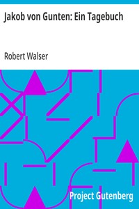 Cover of Jakob von Gunten: Ein Tagebuch