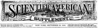 Cover of Scientific American Supplement, No. 1082, September 26, 1896