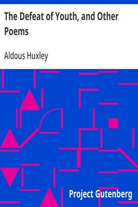 Cover of The Defeat of Youth, and Other Poems