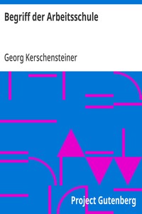 Cover of Begriff der Arbeitsschule