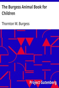 Cover of The Burgess Animal Book for Children