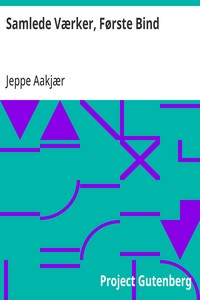 Cover of Samlede Værker, Første Bind