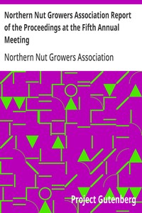 Cover of Northern Nut Growers Association Report of the Proceedings at the Fifth Annual Meeting Evansville, Indiana, August 20 and 21, 1914