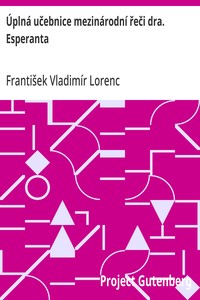 Cover of Úplná učebnice mezinárodní řeči dra. Esperanta
