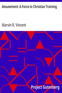 Cover of Amusement: A Force in Christian Training