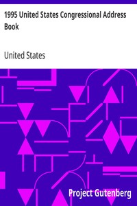 Cover of 1995 United States Congressional Address Book