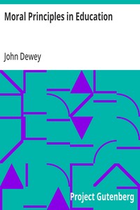 Cover of Moral Principles in Education