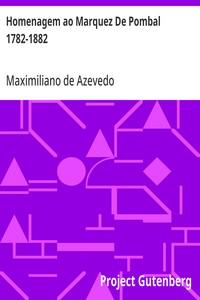 Cover of Homenagem ao Marquez De Pombal 1782-1882